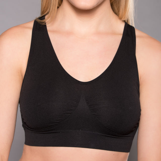  Womens Wireless Comfort Bra, Customize Your Shape & Support:  Convertible Straps, Easy Pullover, Back Smoothing-Morning Rain